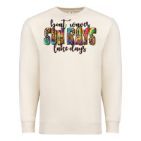 Sandshell boat waves sun rays lake days Premium Sweatshirt - texasbilliewilder