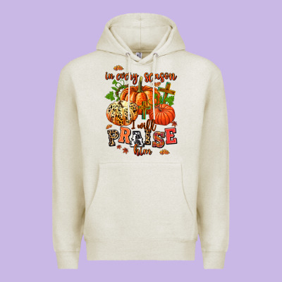In Every Season I Will Praise Him Premium Hoodie Designed By Adodesignshop