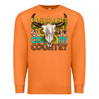 Carrot born and raised country western Premium Sweatshirt - texasbilliewilder