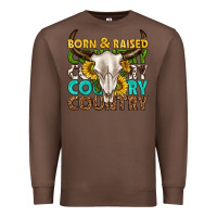 Chestnut born and raised country western Premium Sweatshirt - texasbilliewilder