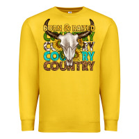 Lemon born and raised country western Premium Sweatshirt - texasbilliewilder