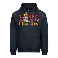 Navy love mardi gras gnome Urban Hoodie - JahusDesignShop