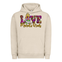 Pigment French Oak love mardi gras gnome Urban Hoodie - JahusDesignShop