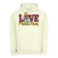 Pigment Pistachio love mardi gras gnome Urban Hoodie - JahusDesignShop