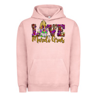 Pigment Salmon love mardi gras gnome Urban Hoodie - JahusDesignShop