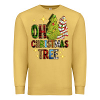 Antique Gold Oh Christmas tree Christmas cake Premium Sweatshirt - RanaPortraitStore