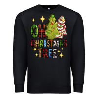 Black Oh Christmas tree Christmas cake Premium Sweatshirt - RanaPortraitStore