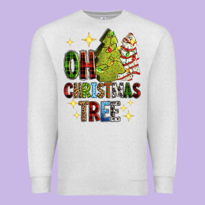 Oh Christmas Tree Christmas Cake Premium Sweatshirt Designed By Ranaportraitstore