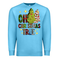 Ocean Blue Oh Christmas tree Christmas cake Premium Sweatshirt - RanaPortraitStore