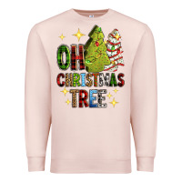 Pale Pink Oh Christmas tree Christmas cake Premium Sweatshirt - RanaPortraitStore