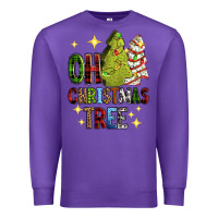 Purple Oh Christmas tree Christmas cake Premium Sweatshirt - RanaPortraitStore