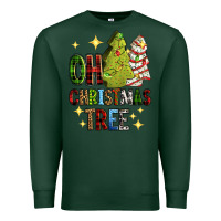 Sports Green Oh Christmas tree Christmas cake Premium Sweatshirt - RanaPortraitStore