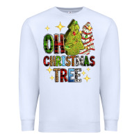 White Oh Christmas tree Christmas cake Premium Sweatshirt - RanaPortraitStore