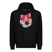 Black coquette soccer bow Premium Hoodie - JahusDesignShop