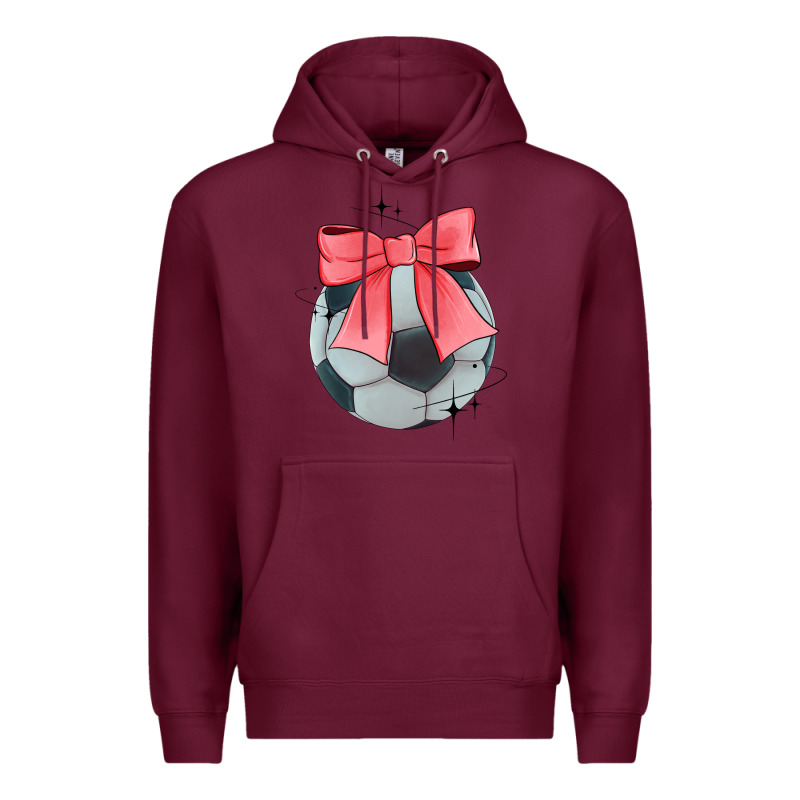 Coquette Soccer Bow Premium Hoodie by JahusDesignShop | Teevron