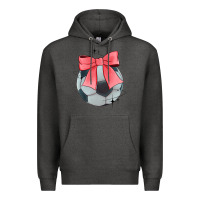 Charcoal Heather coquette soccer bow Premium Hoodie - JahusDesignShop