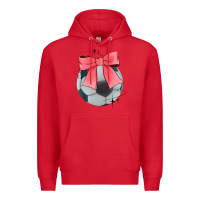 Red coquette soccer bow Premium Hoodie - JahusDesignShop