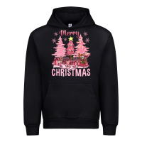 Black pink merry christmas bbs Urban Hoodie - BundleAndBundleShop