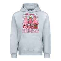 Heather Grey pink merry christmas bbs Urban Hoodie - BundleAndBundleShop