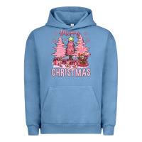 Pigment Pebble Blue pink merry christmas bbs Urban Hoodie - BundleAndBundleShop