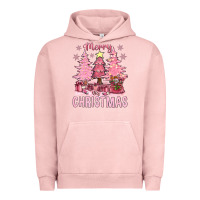 Pigment Salmon pink merry christmas bbs Urban Hoodie - BundleAndBundleShop