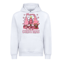 White pink merry christmas bbs Urban Hoodie - BundleAndBundleShop
