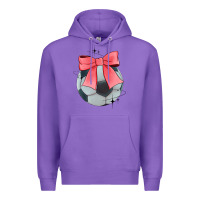 Purple coquette soccer bow Premium Hoodie - JahusDesignShop