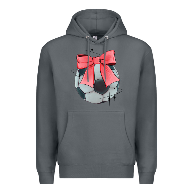 Coquette Soccer Bow Premium Hoodie by JahusDesignShop | Teevron