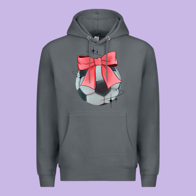 Coquette Soccer Bow Premium Hoodie Designed By Jahusdesignshop