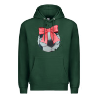 Sports Green coquette soccer bow Premium Hoodie - JahusDesignShop