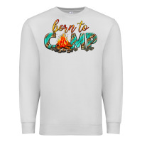 Dove Grey born to camp Premium Sweatshirt - texasbilliewilder