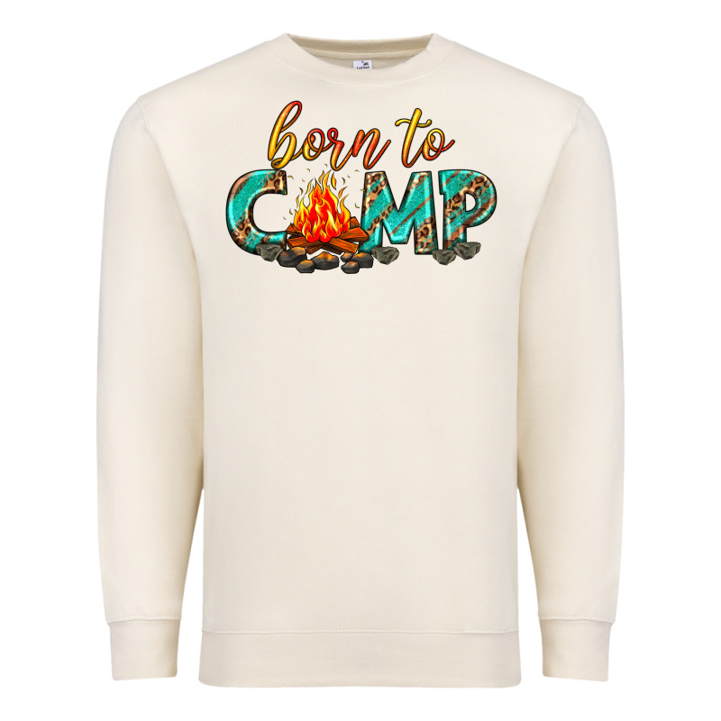 Born To Camp Premium Sweatshirt by texasbilliewilder | Teevron