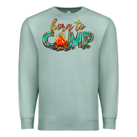 Seafoam born to camp Premium Sweatshirt - texasbilliewilder