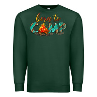 Sports Green born to camp Premium Sweatshirt - texasbilliewilder