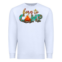 White born to camp Premium Sweatshirt - texasbilliewilder