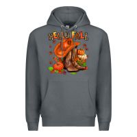 Rock hello fall pumpkins  cowgirl  and roses Premium Hoodie - AdoDesignShop