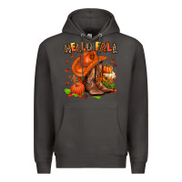 Smoke hello fall pumpkins  cowgirl  and roses Premium Hoodie - AdoDesignShop