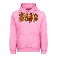 Fuchsia Pink thanksgiving coffee cups with gnomes bbs Urban Hoodie - BundleAndBundleShop