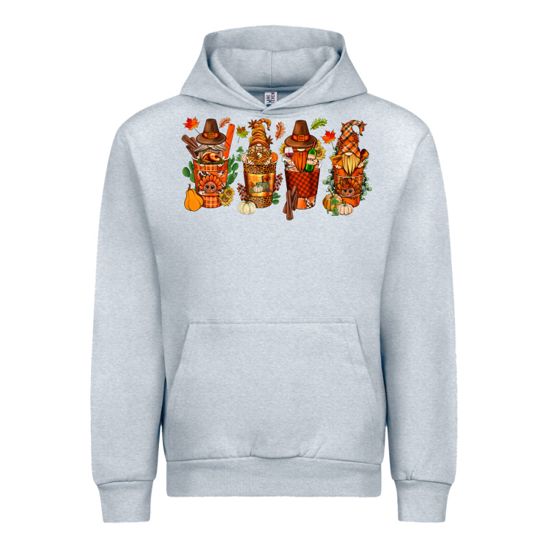 Thanksgiving Coffee Cups With Gnomes Bbs Urban Hoodie by BundleAndBundleShop | Teevron