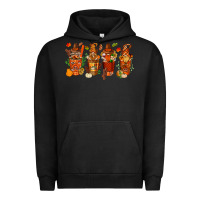 Pigment Black thanksgiving coffee cups with gnomes bbs Urban Hoodie - BundleAndBundleShop