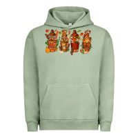 Pigment Oil Green thanksgiving coffee cups with gnomes bbs Urban Hoodie - BundleAndBundleShop