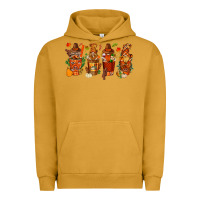 Pigment Peanut Butter thanksgiving coffee cups with gnomes bbs Urban Hoodie - BundleAndBundleShop