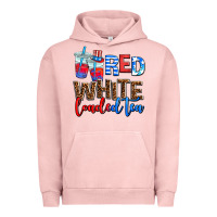 Pigment Salmon red whıte loaded tea Urban Hoodie - AdoDesignShop