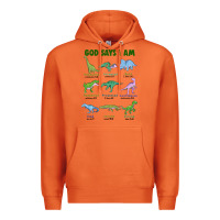 Carrot god says i am dinosaurs Premium Hoodie - JahusDesignShop