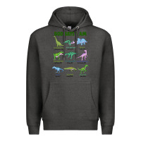 Charcoal Heather god says i am dinosaurs Premium Hoodie - JahusDesignShop