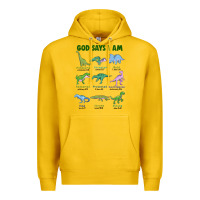 Lemon god says i am dinosaurs Premium Hoodie - JahusDesignShop