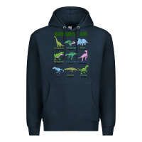 Navy god says i am dinosaurs Premium Hoodie - JahusDesignShop