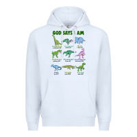 White god says i am dinosaurs Premium Hoodie - JahusDesignShop