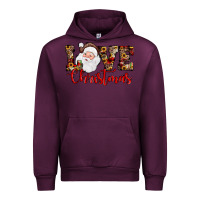 Mauve Wine Love Christmas Santa Urban Hoodie - JahusDesignShop