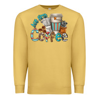 Antique Gold but first coffee Premium Sweatshirt - texasbilliewilder